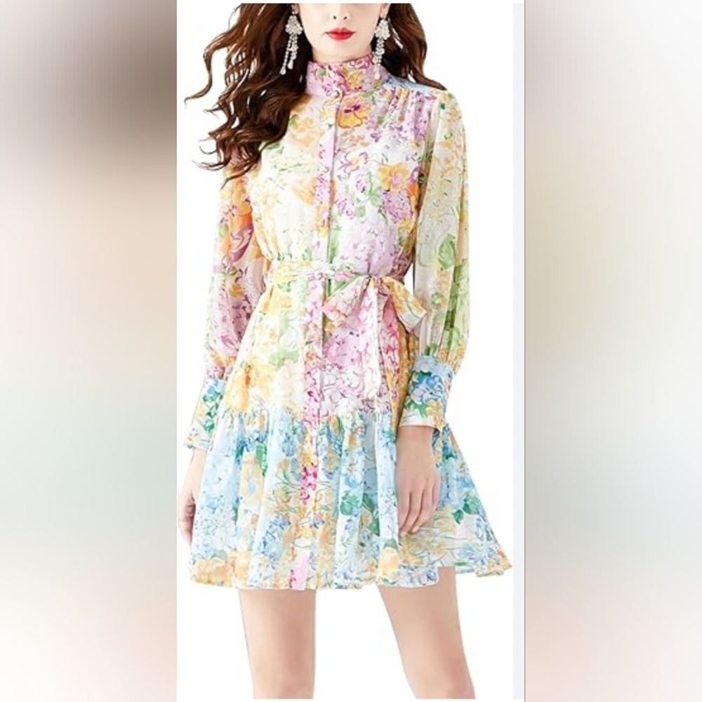 🌸 Lai Meng Five Cats Karolina Floral Dress – Size Small, NWT 🌸